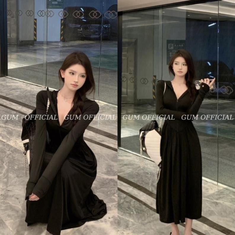 Áo Khoác Chống Nắng Toàn Thân Nữ Dáng Váy thun lạnh chống tia cực tím UPF 50+,Áo chống nắng nữ dáng dài - Samca Fashion