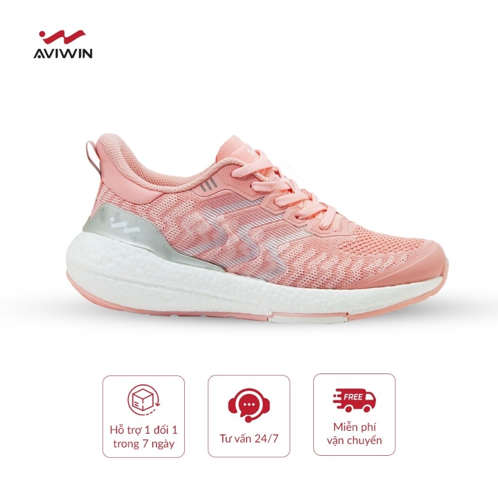 Aviwin Giày thể thao chạy bộ nữ hồng Aviboost chính hãng
