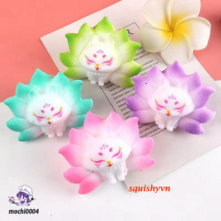 Bán hồ ly xanh dương 7 màu con cáo squishy đồ chơi bóp Siêu rẻ slime