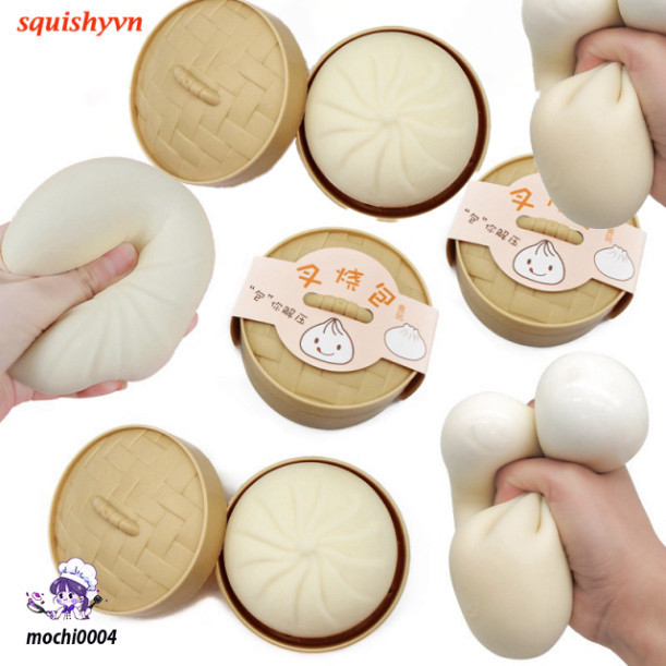 [RẺ VÔ ĐỊCH] Bánh Bao Bóp Giảm Stress, Đồ Chơi Bóp Tay Xả Stress, Bánh Bao Bóp Giảm Căng Thẳng. slim