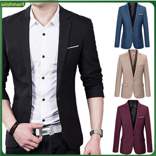 Áo khoác blazer một nút thời trang công sở cho nam