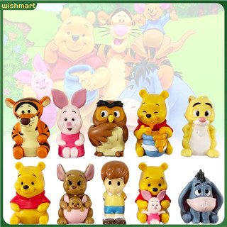 Bộ 10 Tượng Gấu Pooh Trang Trí Đáng Yêu
