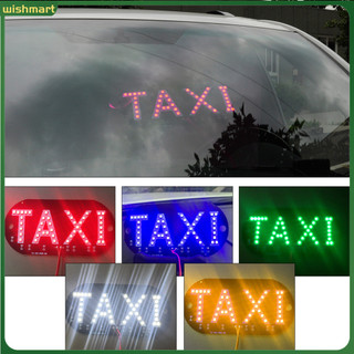 Bảng đèn LED báo tín hiệu chữ Taxi gắn kính chắn gió xe hơi