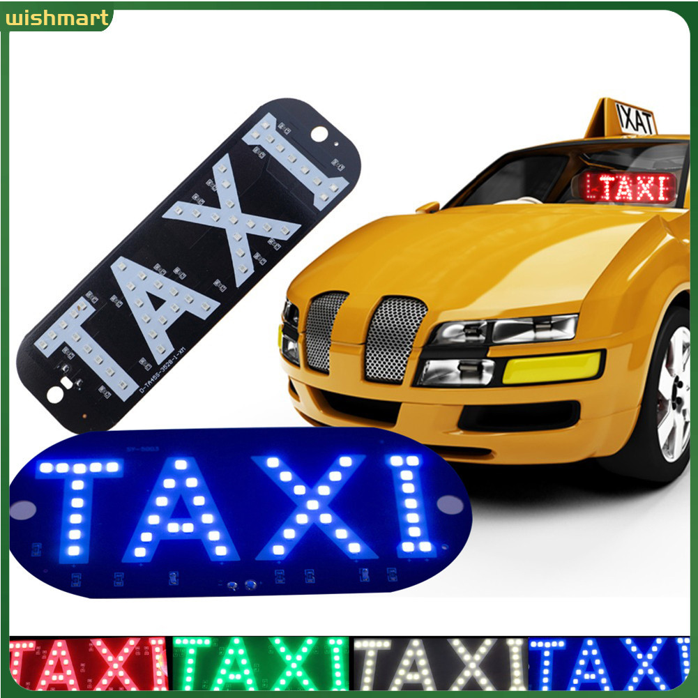 Bảng đèn LED báo tín hiệu chữ Taxi gắn kính chắn gió xe hơi