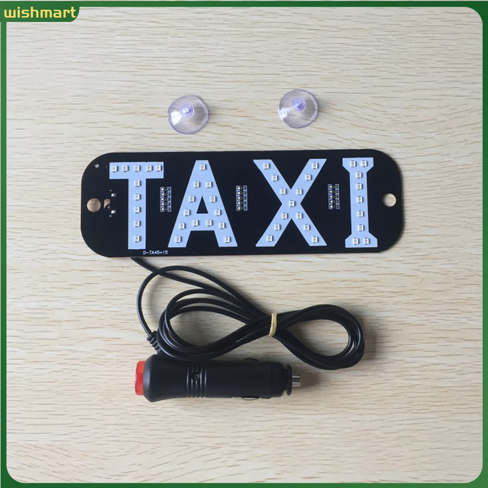 Bảng đèn LED báo tín hiệu chữ Taxi gắn kính chắn gió xe hơi