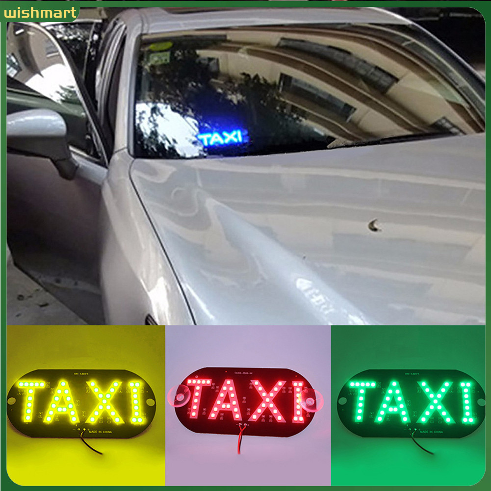 Bảng đèn LED báo tín hiệu chữ Taxi gắn kính chắn gió xe hơi