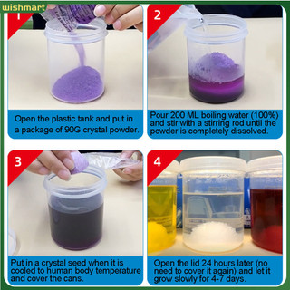 DIY Faux Crystal Growing Kit Crafts Science Experiment Students Educational Toy