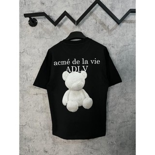 Áo ADL TEDDY SHORT SLEEVE - ĐEN - Streetwears SG chất cotton thoáng mát, thấm hút mồ hôi HU AP