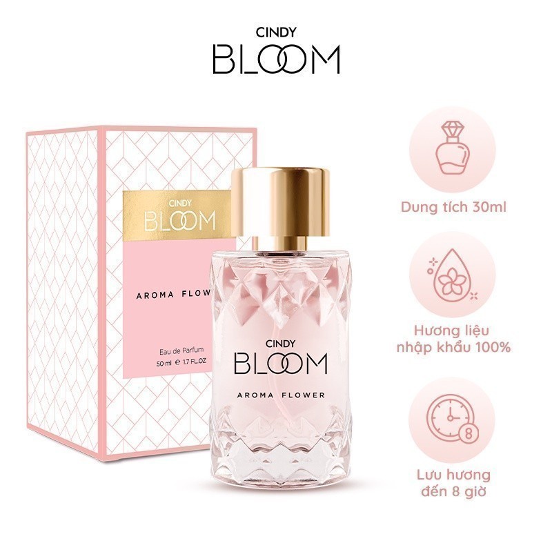 Nước hoa nữ Cindy Bloom Aroma Flower hương ngọt ngào nữ tính 30ml