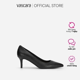 Vascara Giày Bít Mũi Nhọn Vân Da Kỳ Đà - BMN 0520
