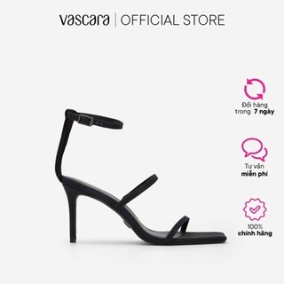 Vascara Giày Sandal Ankle Strap Quai Kim Tuyến Mũi Vuông - SDN 0717