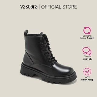 Vascara combat boots cao cổ đế chunky - bot 0932