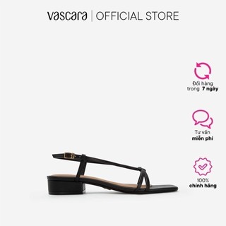 Vascara Giày Sandal Mũi Vuông Quai Mảnh Thắt Nút - SDN 0709