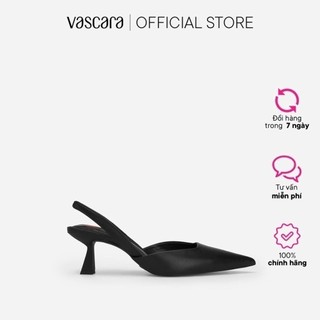 Vascara giày slingback cao gót mũi nhọn - love limited edition - bmn 0590