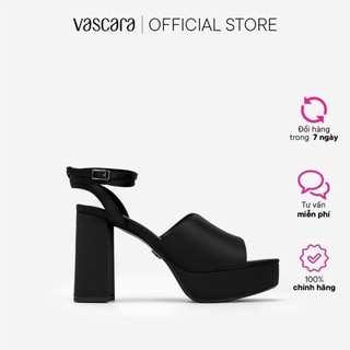 Vascara giày platform sandal satin kiểu double ankle strap - sdn 0729