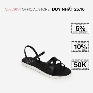 Vascara giày sandal quai đan phối vân da kỳ đà - sdk 0318