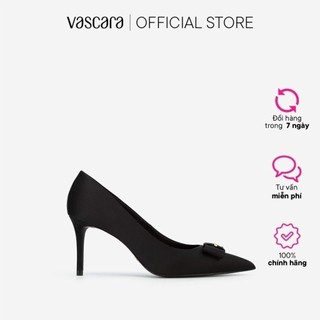 Vascara Giày Bít Mũi Nhọn Satin Đính Nơ - BMN 0504