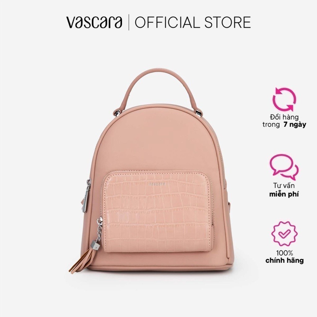 Vascara Balo Mini Phối Vân Da Cá Sấu - BAC 0154