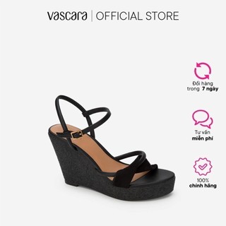Vascara Giày Sandal Đế Xuồng Cói Phối Quai  - SDX 0428