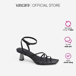 Vascara Giày Sandal Ankle Strap Vân Da Kỳ Đà SDN 0698