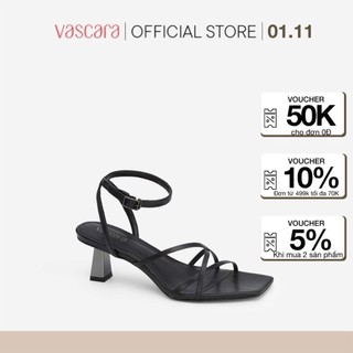 Vascara giày sandal ankle strap vân da kỳ đà sdn 0698