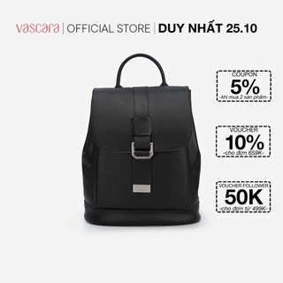 Vascara Balo Nắp Gập Phối Belt Viền Chỉ Nổi BAC 0152