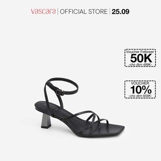 Vascara Giày Sandal Ankle Strap Vân Da Kỳ Đà SDN 0698