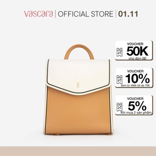 Vascara balo nắp gập phối màu viền chỉ nổi - bac 0151 - màu đen