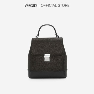 Vascara Balo Họa Tiết Vân Nổi Nắp Gập BAC 0145 Đen