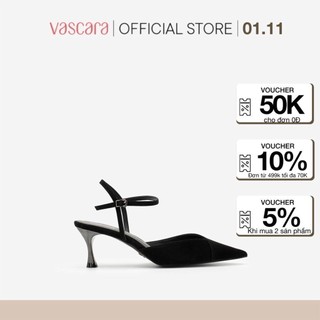 Vascara Giày Bít Mũi Nhọn Da BMN 0483 Đỏ