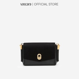 Vascara Túi Đeo Chéo Nắp Gập  Golden Pearl SHO 0181 Đen