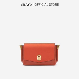 Vascara Túi Đeo Chéo Nắp Gập  Golden Pearl SHO 0181 Cam Đậm