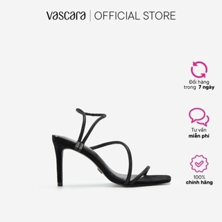 Vascara Giày Dự Tiệc Phối Viền Ánh Kim SDN 0683 Đỏ