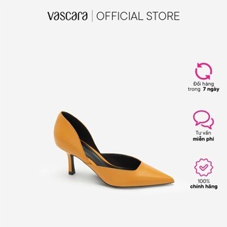 Vascara Giày Cao Gót Mũi Nhọn D’orsay BMN 0443 Cam Đậm