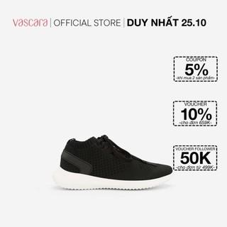 Vascara Giày Sneaker Vải Knit Cổ Co Giãn SNK 0022 Đen
