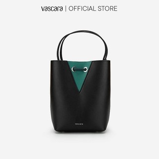 Vascara Bucket Bag Khóa Dây Rút Phối  SAT 0272 Đen