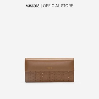 Vascara Ví Cầm Tay Nắp Gập Rising Stars CLU 0087 Be Đậm