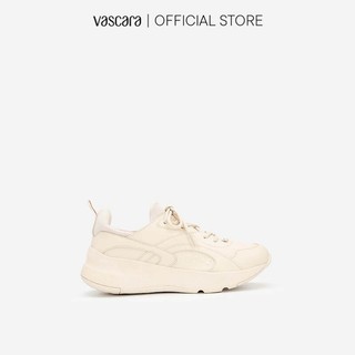 Vascara Giày Sneaker Viền Chỉ Nối Cổ Co Giãn SNK 0036 Be