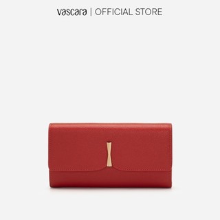 Vascara Ví Cầm Tay Da Vân Nổi Đính Kim Loại Dáng Dài WAL 0210