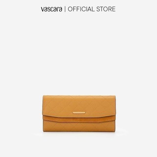 Vascara Ví Cầm Tay Chỉ Nổi Layer CLU 0084 Vàng Đậm