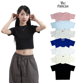 QC Áo croptop "TRƠN 10 MÀU" thun gân cotton dày dặn, áo thun gân croptop dáng ôm siêu xinh mặc cực tôn dáng T30