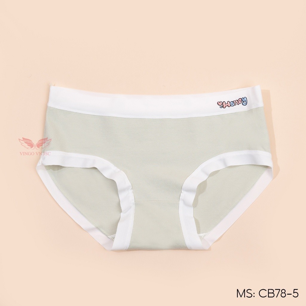 Combo 5 quần lót cotton trơn kháng khuẩn VINGO CB80 VNGO