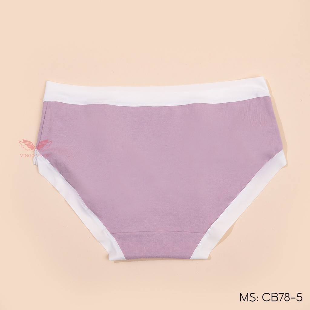 Combo 5 quần lót cotton trơn kháng khuẩn VINGO CB80 VNGO