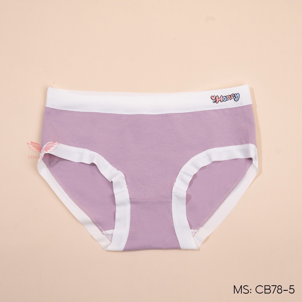 Combo 5 quần lót cotton trơn kháng khuẩn VINGO CB80 VNGO