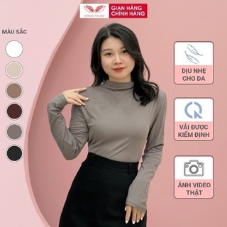 Áo thun 1 lớp cổ 3 phân VINGO chất liệu cotton thoáng khí A023 VNGO