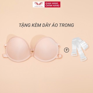 Áo quây nâng ngực tặng kèm dây lưng trong VINGO có gọng đệm silicon chống tụt S391 VNGO