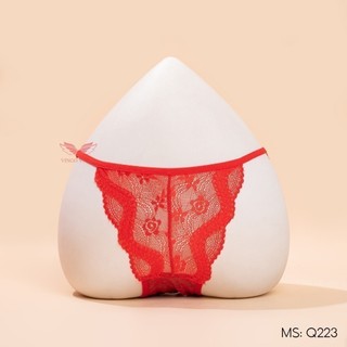 Quần lót nữ ren xuyên thấu sexy VINGO thiết kế dây mảnh 2 bên kiểu dáng ôm mông gợi cảm quyến rũ Q223 VNGO
