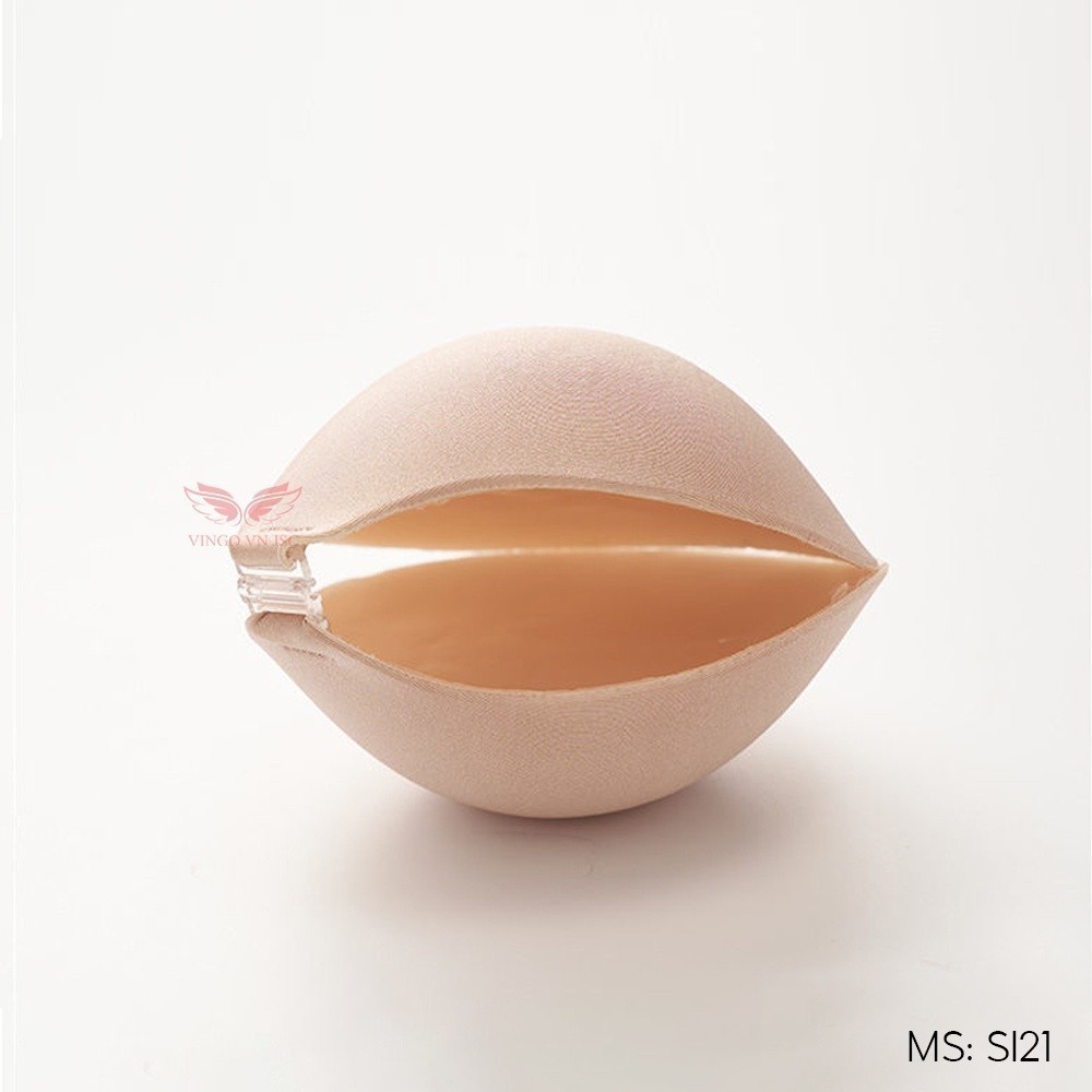 Áo dán siêu nâng ngực mút dày 6cm VINGO khuy cài trước SI21 VNGO - Tặng dây áo trong