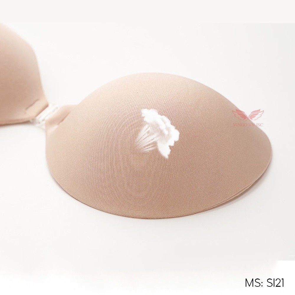 Áo dán siêu nâng ngực mút dày 6cm VINGO khuy cài trước SI21 VNGO - Tặng dây áo trong