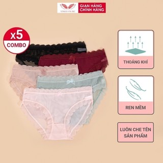 Set quần lót nữ ren xuyên thấu 5 chiếc VINGO CB68 VNGO